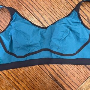 SYROKAN Wireless Comfort High Impact Support Bounce Control Sports Bra Beige 44D